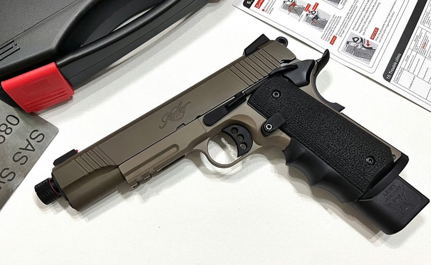 sung airsoft army armament r32 1 colt m1911 custom tan version gbb