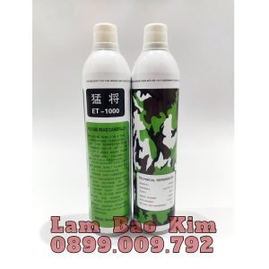 GAS XANH ET-1000 GREEN GAS DÀNH CHO SÚNG AIRSOFT