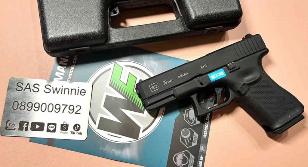 sung airsoft we glock 19 gen5 black mau den