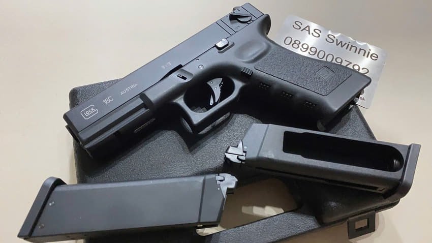 sung co2 gas airsoft kjw kjworks glock 18 g18c gbb black mau den