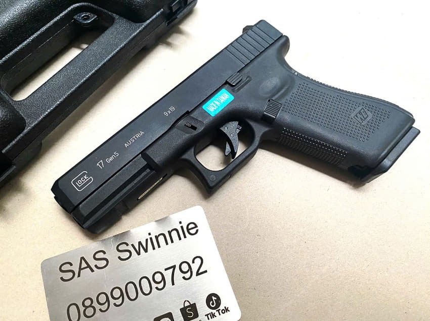 sung gas airsoft we glock 17 g17 gen 5 gbb black mau den gia re