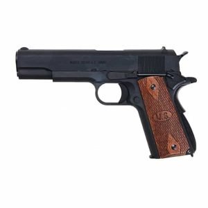 SÚNG AIRSOFT CYBERGUN AO 1911 GBB Matt Black with Wood Grip