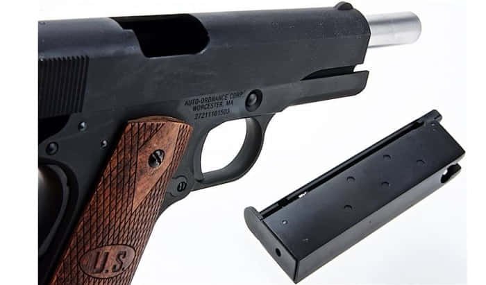 sung airsoft cybergun m1911 matt black lambaokim