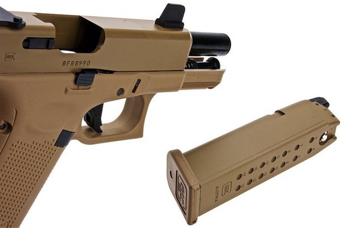 sung airsoft rwa umarex custom glock 19x mau tan