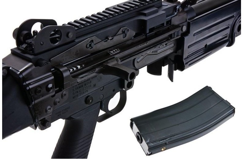 sung airsoft gbb vfc m249 machine