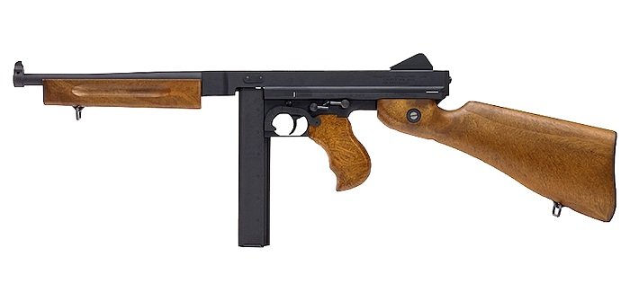 sung truong airsoft we cybergun thompson m1a1 black