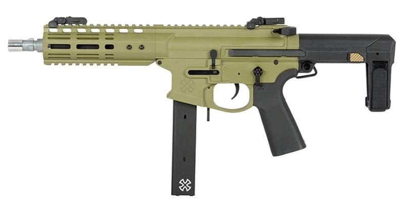 aps emg noveske space invader pistol green