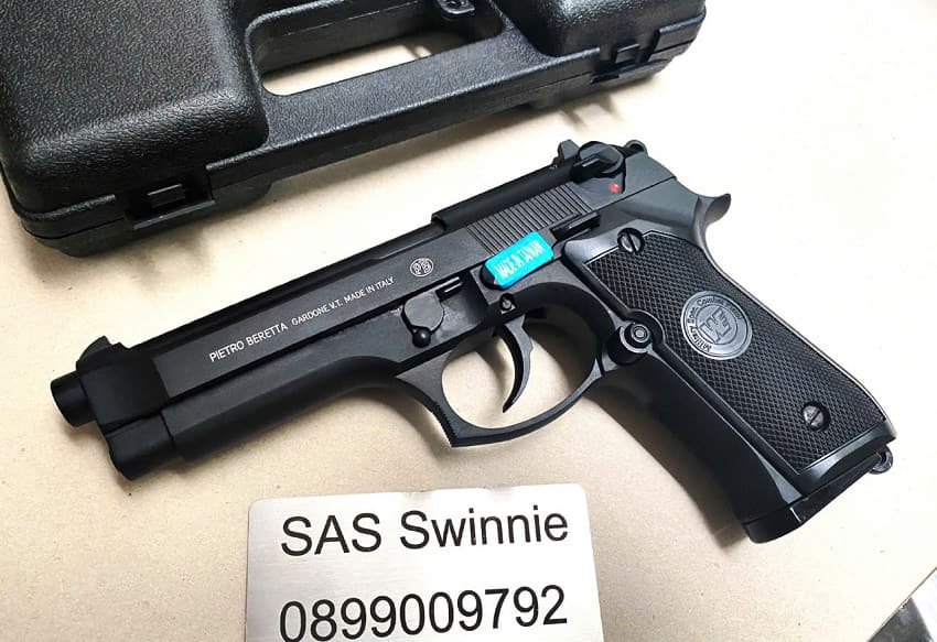 sung airsoft gas bb 6mm we beretta m92 gbb black mau den gia re