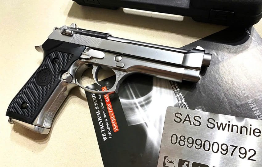 sung airsoft gas bb 6mm we m92 silver gbb mau bac gia re tphcm