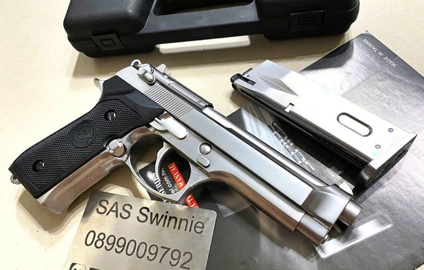 sung airsoft gas bb 6mm we m92 silver gbb mau bac
