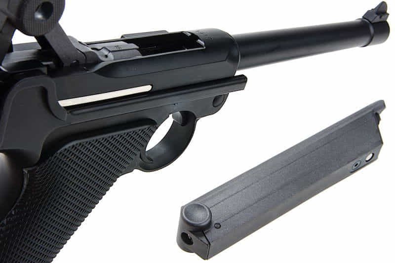 sung bi airsoft we p08 6inch mau den gbb