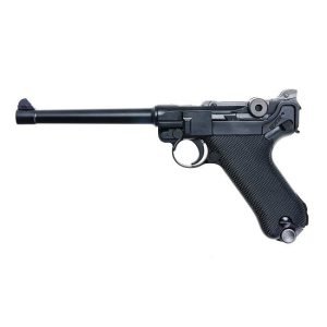 SÚNG GAS WE LUGER P08 6INCH GBB BLACK MÀU ĐEN
