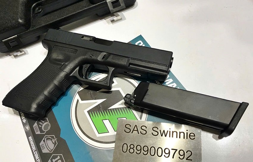 sung airsoft gas ban dan bi 6mm we glock 18 g18c gen 4 gbb black mau den gia re
