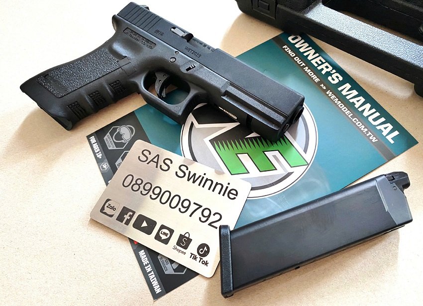 sung airsoft gas ban dan bi we glock 18c gen 3 g18c fullauto gbb black mau den gia re tphcm