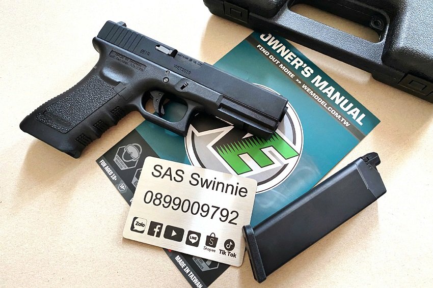 sung airsoft gas ban dan bi we glock 18c gen 3 g18c fullauto gbb black
