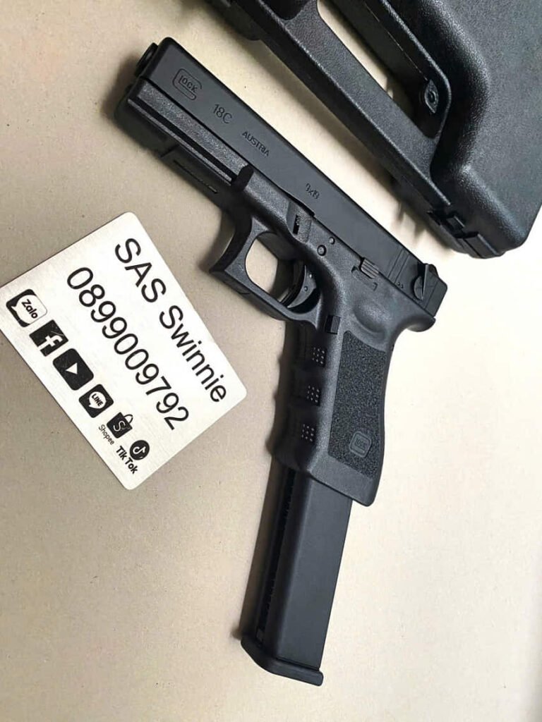 sung airsoft gas umarex vfc glock 18 g18c extented magazine gbb black mau den gia re ha noi