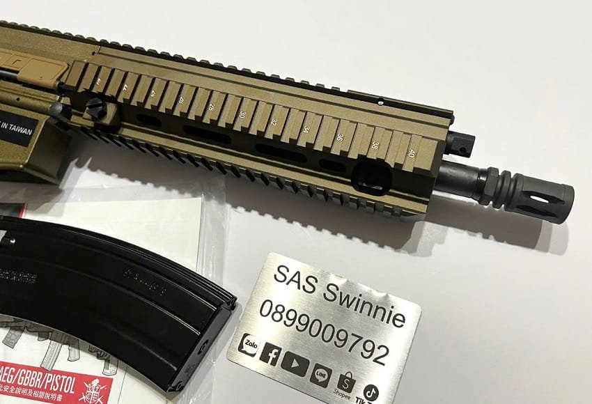 sung airsoft rifle bb 6mm umarex vfc hk416a5 gbbr mau tan gia re vietnam
