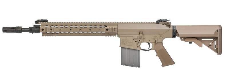 sung airsoft vfc sr25 enhanced combat carbine gbb tan