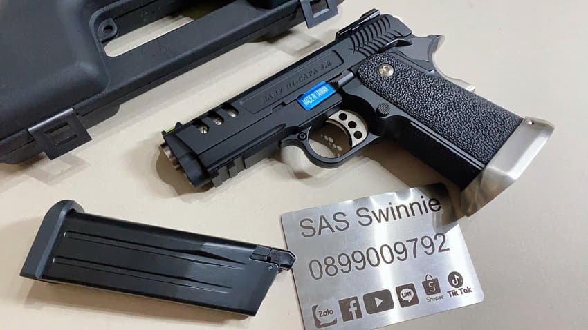 sung gas airsoft ban dan bi we hicapa 3.8 brontosaurus gbb mau den