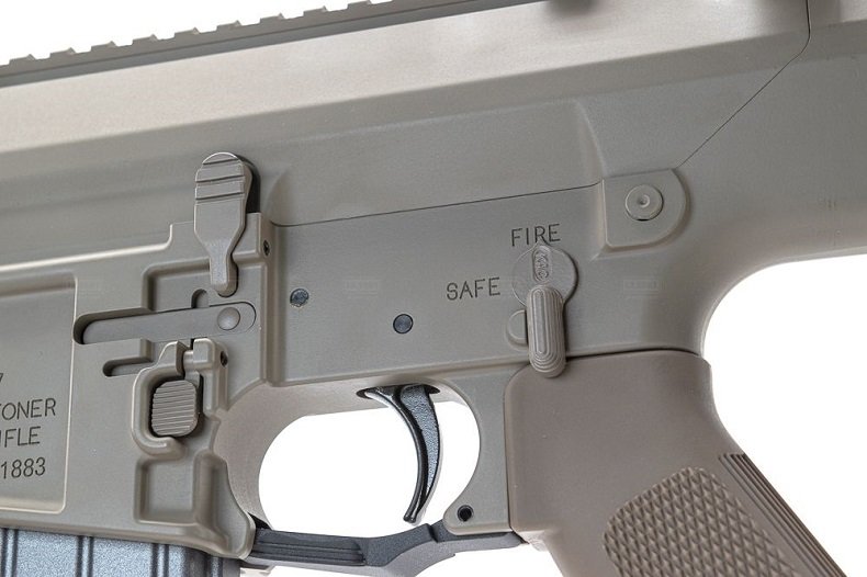 sung rifle vfc sr25 enhanced combat carbine gbb tan