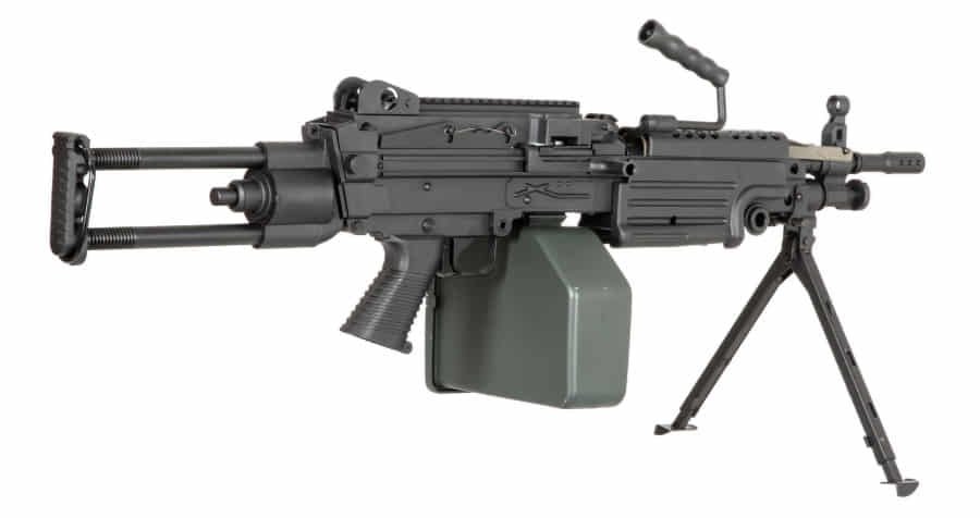sung airsoft ak m249 para aeg mau den gia re