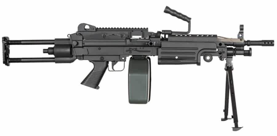 sung airsoft ak m249 para aeg mau den