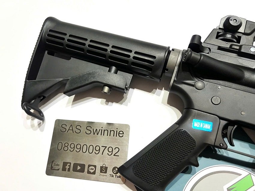 sung airsoft rifle we m4 ris gbbr black mau den gia re ha noi