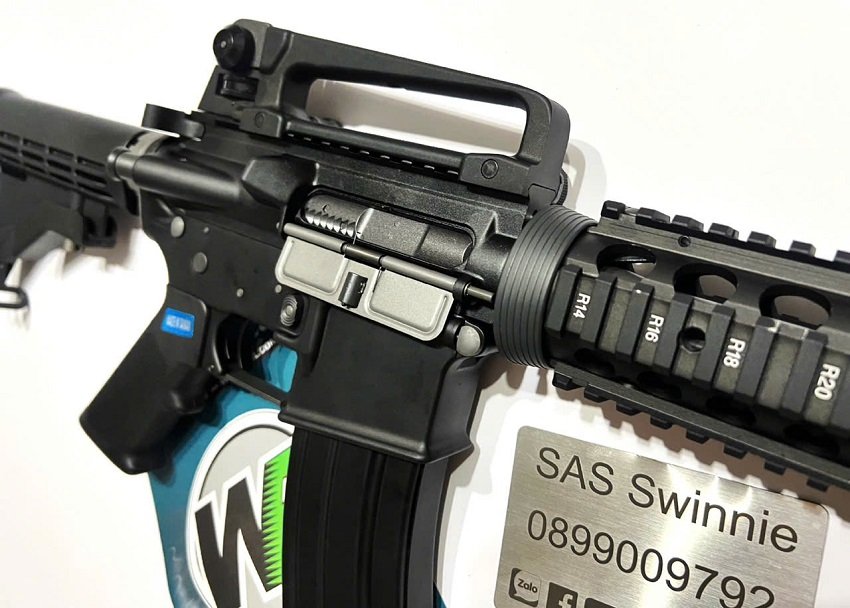 sung airsoft rifle we m4a1 ris gbbr black mau den gia re