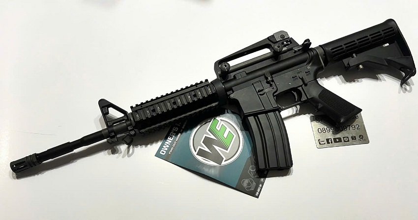 sung airsoft rifle we m4a1 ris gbbr