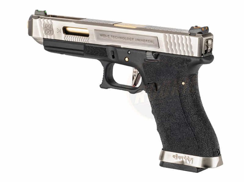 sung airsoft we glock 34 g34 t3 g force gbb silver