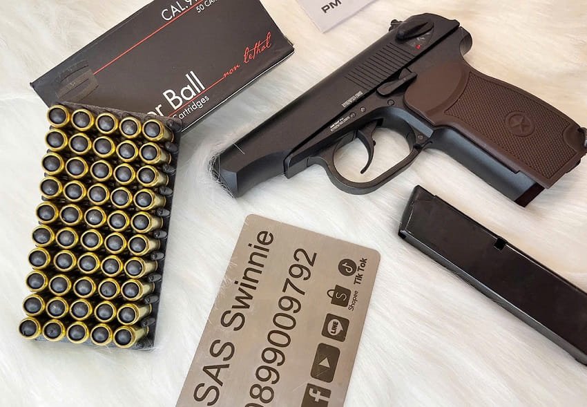 sung ban dan cao su tu ve 9mm retay k59 black mau den gia re tphcm