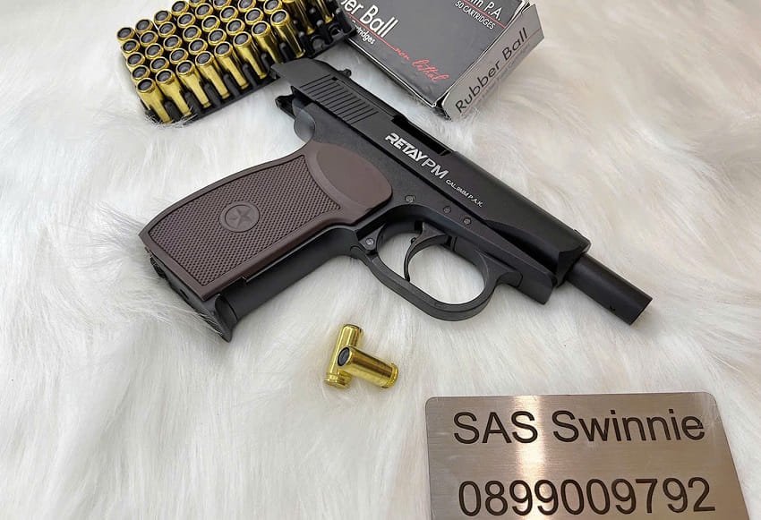 sung ban dan cao su tu ve 9mm retay k59 black mau den gia re vietnam