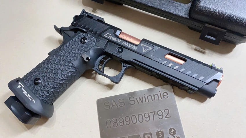 sung gas airsoft emg john wick 3 combat master 2011 gbb black mau den gia re