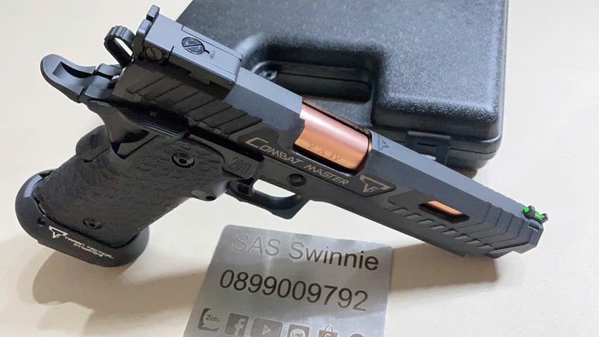 sung gas airsoft emg john wick 3 combat master 2011 gbb black mau den