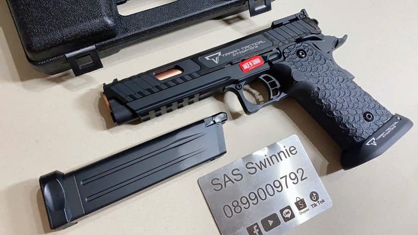 sung gas airsoft emg john wick 3 combat master 2011 gbb black