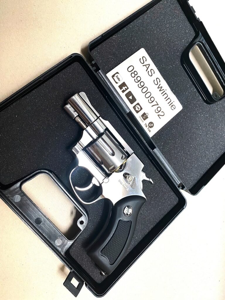 sung airsoft co2 ban dan bi wingun 733 2inch wg733 silver chrome black grip