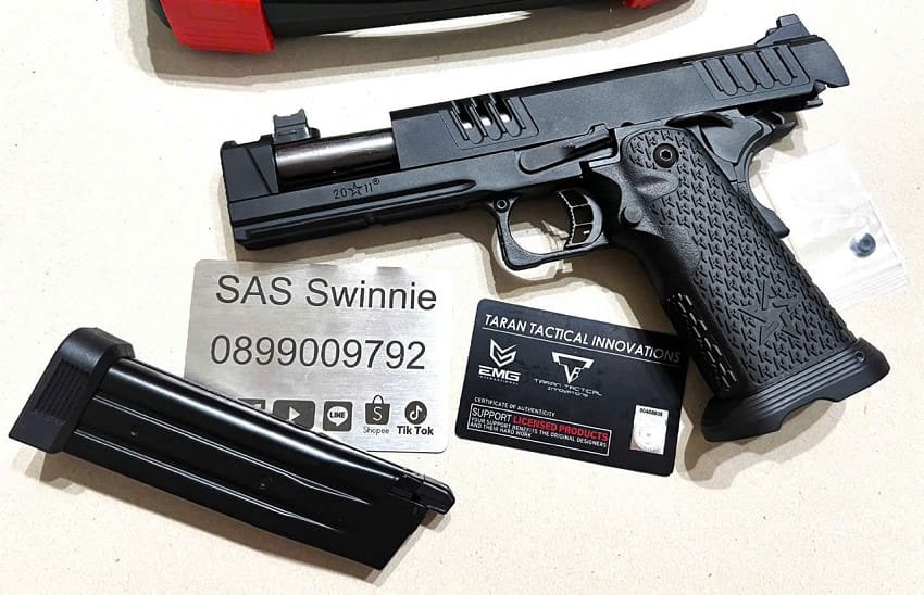 sung airsoft emg army armament r618 gbb staccato xc 2011 black mau den gia re viet nam