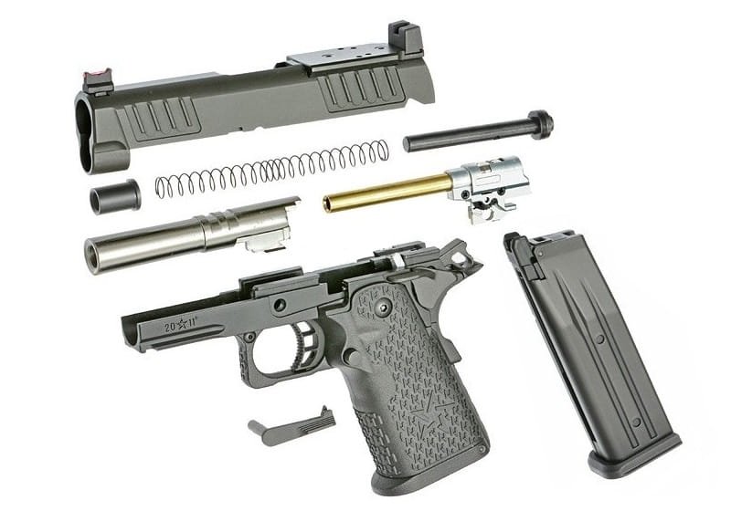 sung airsoft emg army r612 staccato c2 2011 vip grip red dot ready black mau den gia re tphcm