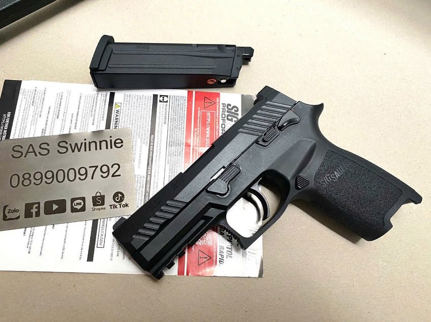 sung airsoft gas bb 6mm vfc sig sauer p320 m18 black mau den gia re