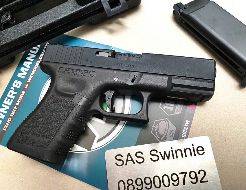 sung airsoft gbb we glock 19 gen 3 g19 black
