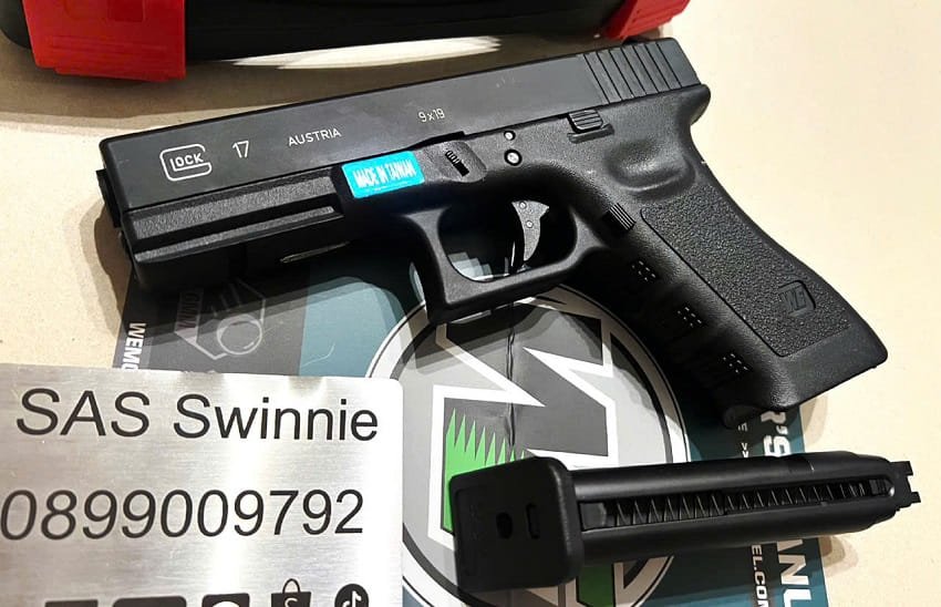 sung gas airsoft we glock 17 g17 gen 3 gbb black mau den
