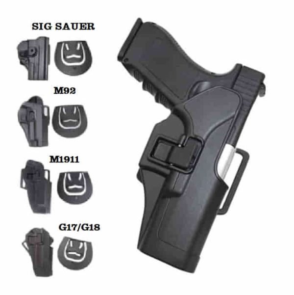 ỐP NHỰA HOLSTER SÚNG NGẮN M1911 GLOCK M92 SIG SAUER