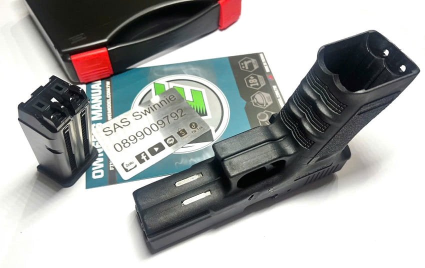 sung gas bb 6mm we glock 18c g18c double slide black mau den