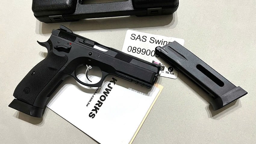 sung airsoft ban dan bi kjw kjworks shadow sp 01 gbb co2 gas black mau den gia re