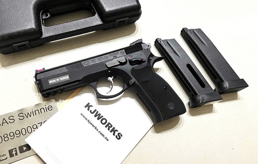 sung airsoft ban dan bi kjw kjworks shadow sp 01 gbb co2 gas black mau den