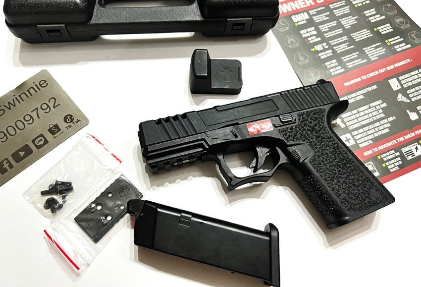 sung airsoft gas amoere work vx9100 glock 19 g19 custom rmr gbb black mau den gia re tphcm