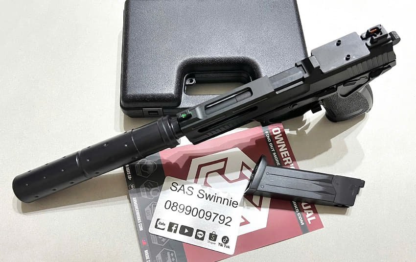 sung airsoft gas ascend mk23 ninja nonblowback silencer up fps 2025 black mau den gia re vietnam