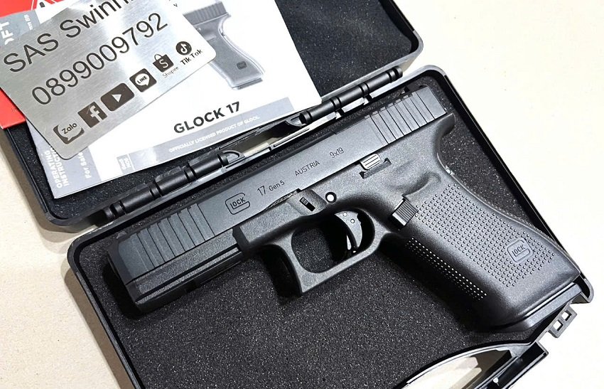 sung airsoft gas ban dan bi umarex vfc glock 17 gen 5 g17 gbb black mau den