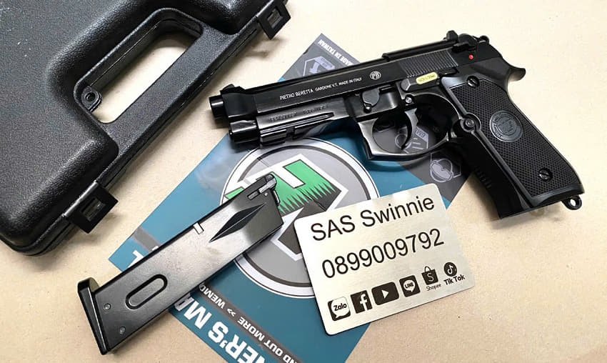sung airsoft gas dan bi we m9a1 black gbb mau den gia re vietnam