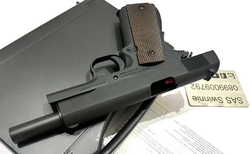 sung gas airsoft cybergun colt m1911 gbb black mau den gia re ha noi